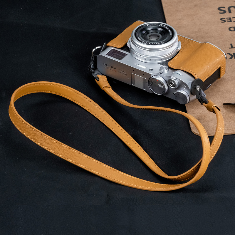 Real Leather Camera Bag Case Grip Protect Cover Belt For Fujifilm X-100VI X100VI - Picture 34 of 36