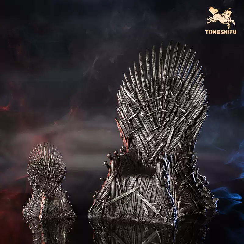 TONGSHIFU Todo Cobre Hecho a Mano Juego de Tronos Trono de Hierro Estatua Nuevo En Stock - Imagen 19 de 19