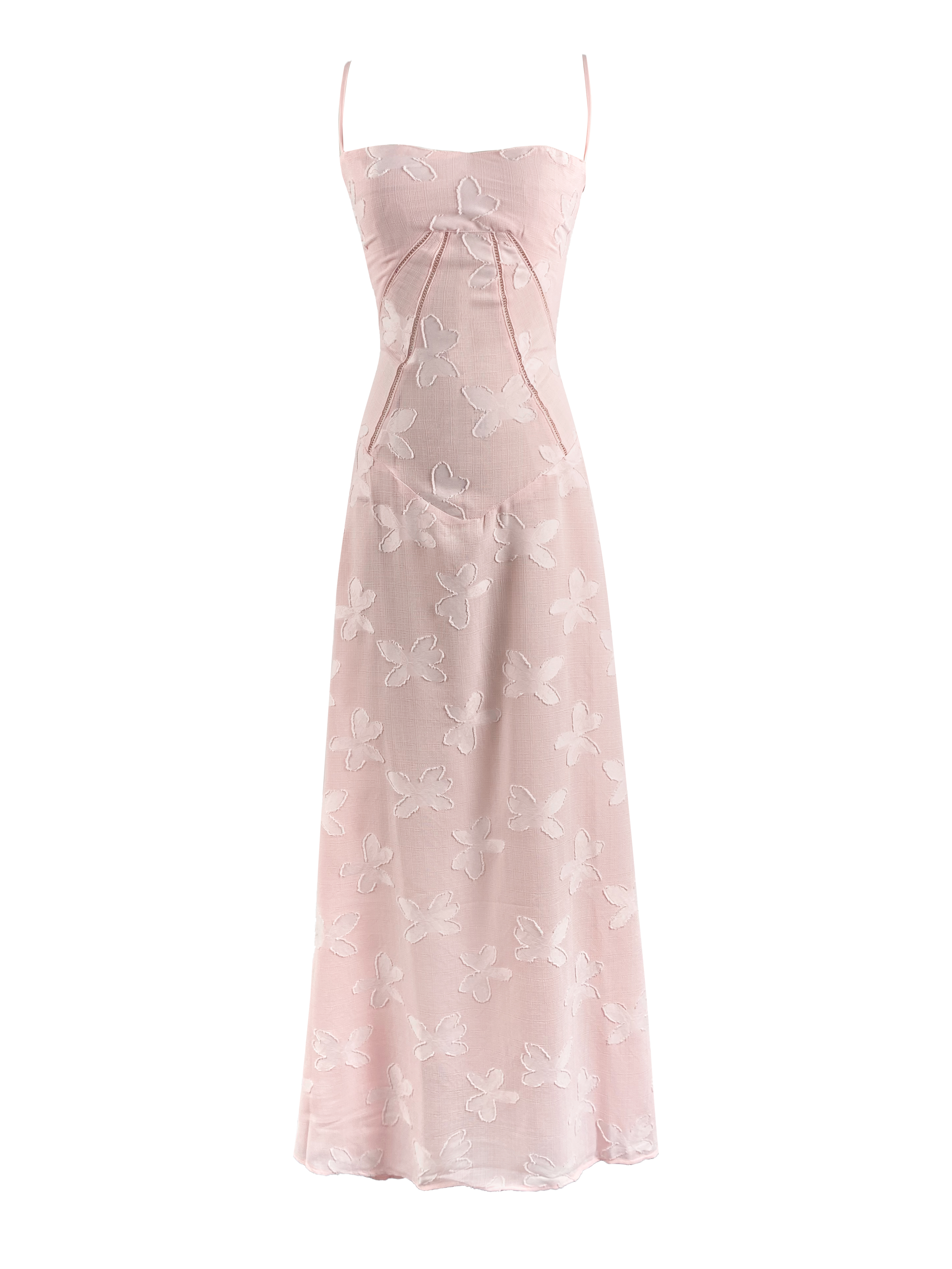 Vestido largo francés de alta calidad con honda de espina de pescado - Imagen 24 de 24
