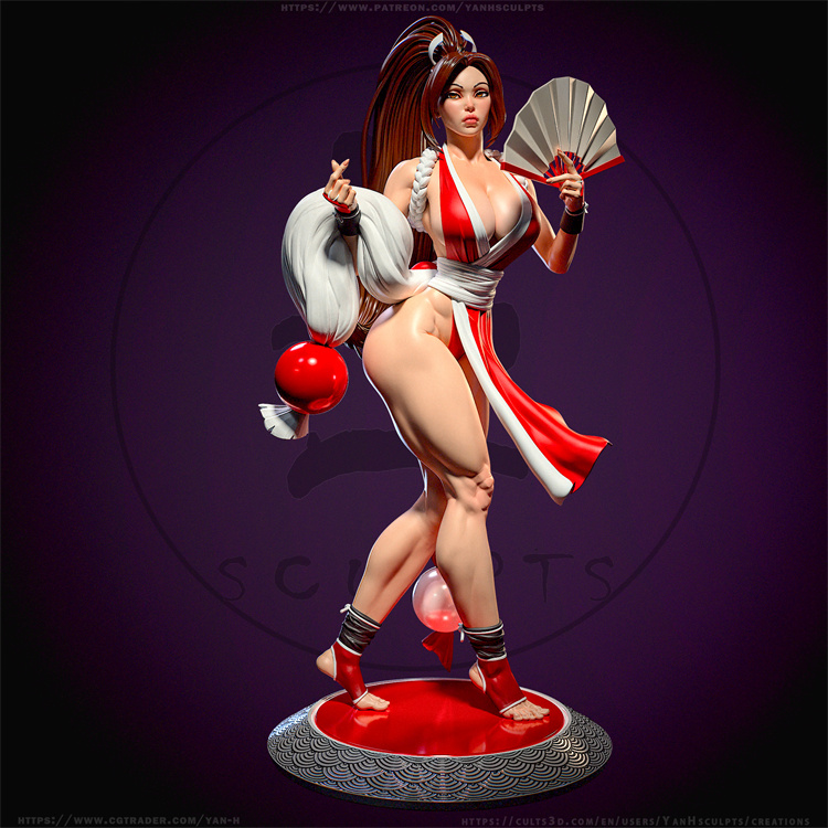 Kits de resina Mai Shiranui impresión 3D sin montar sin pintar kits de garaje - Imagen 16 de 19