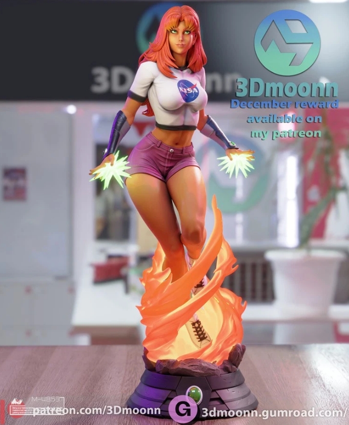Kits de resina de impresión 3D Starfire 3 versículos sin pintar figura modelo de cómic de 10,2" 13,7" - Imagen 10 de 12
