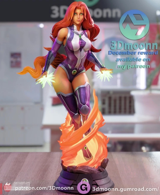 Kits de resina de impresión 3D Starfire 3 versículos sin pintar figura modelo de cómic de 10,2" 13,7" - Imagen 11 de 12