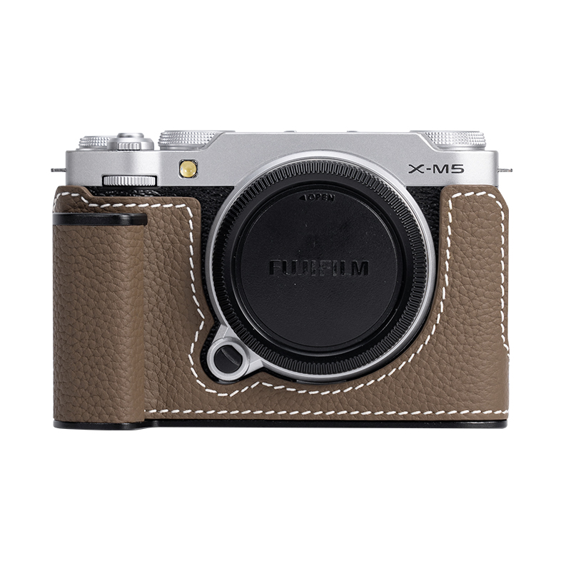 Real Leather Camera Bag Case Grip Cover Belt For Fujifilm X100VI XM5 XT5 XT50 - Picture 21 of 36