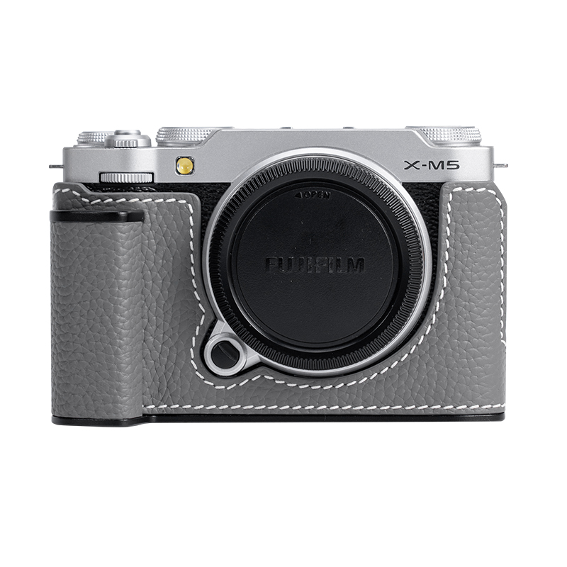 Real Leather Camera Bag Case Grip Cover Belt For Fujifilm X100VI XM5 XT5 XT50 - Picture 22 of 36