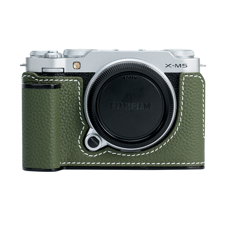 Real Leather Camera Bag Case Grip Cover Belt For Fujifilm X100VI XM5 XT5 XT50 - Picture 23 of 36