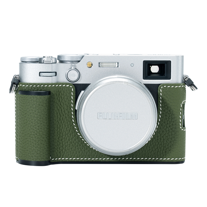 Real Leather Camera Bag Case Grip Cover Belt For Fujifilm X100VI XM5 XT5 XT50 - Picture 25 of 36