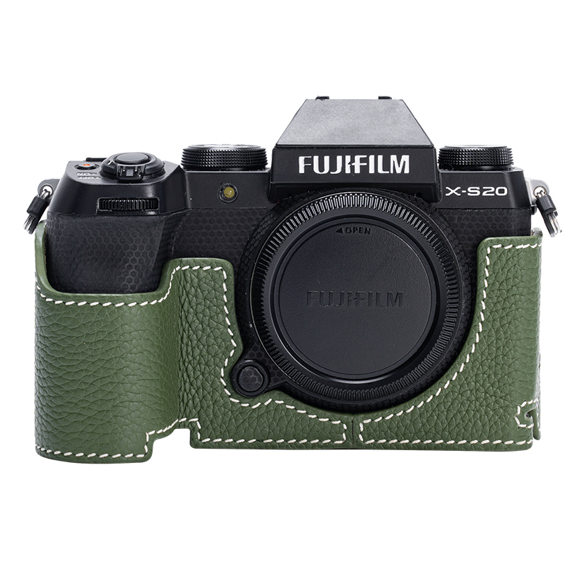 Real Leather Camera Bag Case Grip Cover Belt For Fujifilm X100VI XM5 XT5 XT50 - Picture 28 of 36