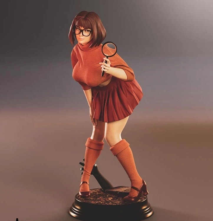 Kits de resina de impresión 3D Velma 2 vers sin pintar estatuilla 9" 11,8" 18,1" modo anime - Imagen 13 de 14