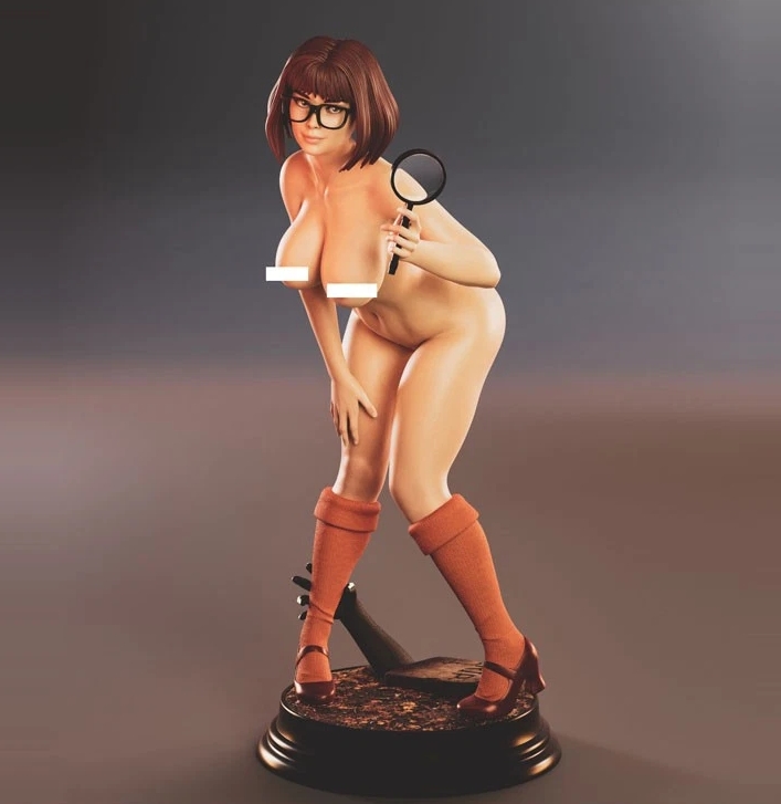 Kits de resina de impresión 3D Velma 2 vers sin pintar estatuilla 9" 11,8" 18,1" modo anime - Imagen 14 de 14