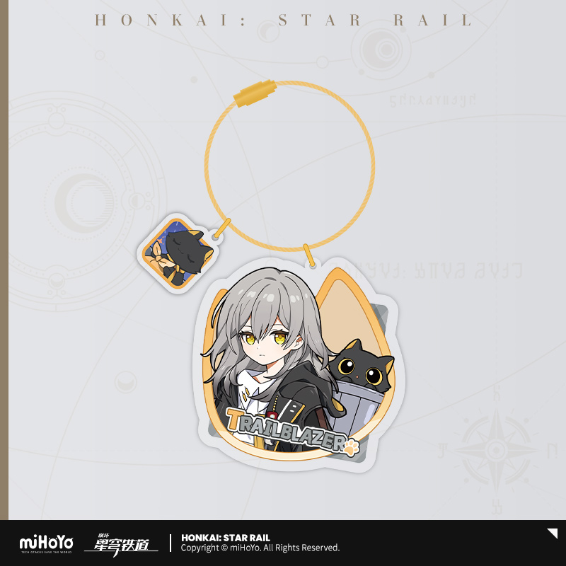 miHoYo Honkai: Star Rail Niños Gato Llavero Trailblazer Artículos Oficiales Llavero - Imagen 9 de 11
