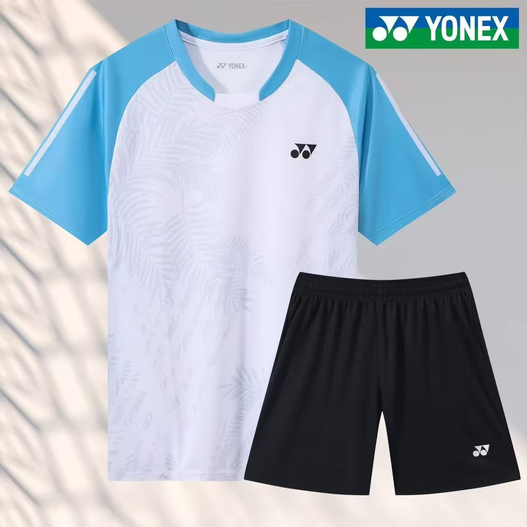 YONEX Men's Table Tennis Badminton T-shirts and Shorts Suit Sports Set 06055 - Picture 5 of 6