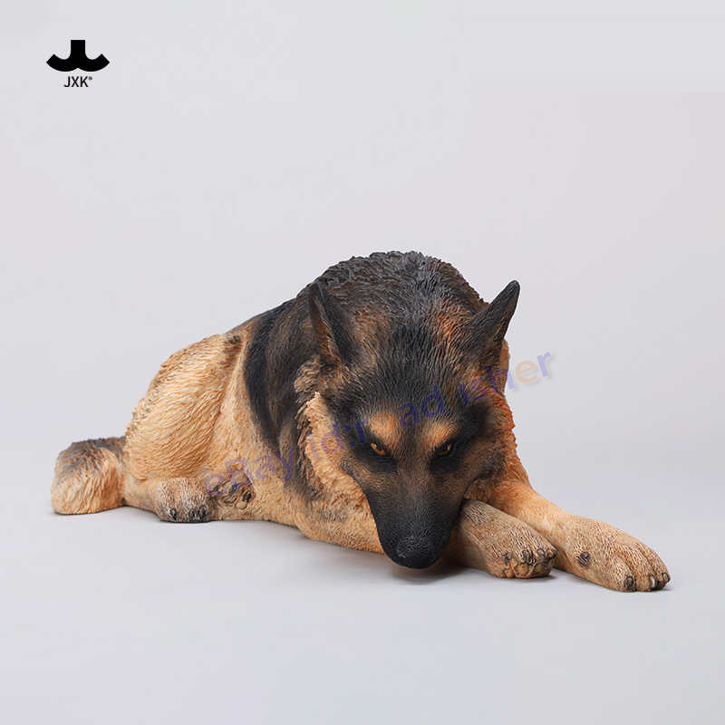 JXK 1/6 Lying German Shepherd Model Animal Figure Collection Decor Kids Toys - Picture 23 of 24