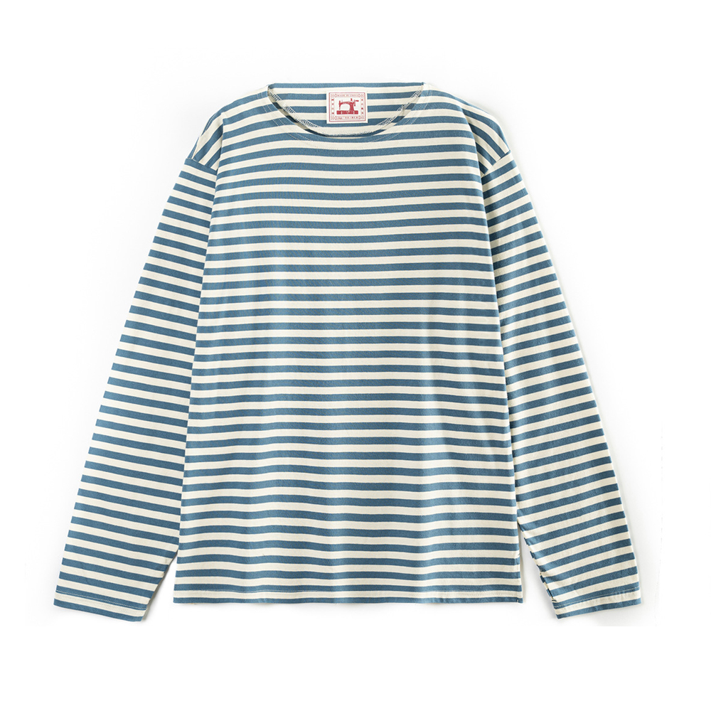 Men's Sailor's Striped Shirt Crew Neck T-shirt Long Sleeved Shirt Casual Tee 648