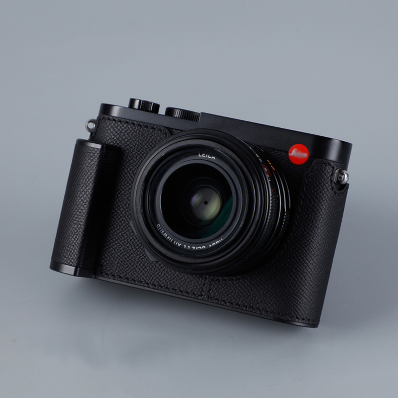 Genuine Leather Camera Bag Case Grip Protect Cover Belt Neck Strap For Leica Q3 - Picture 25 of 45