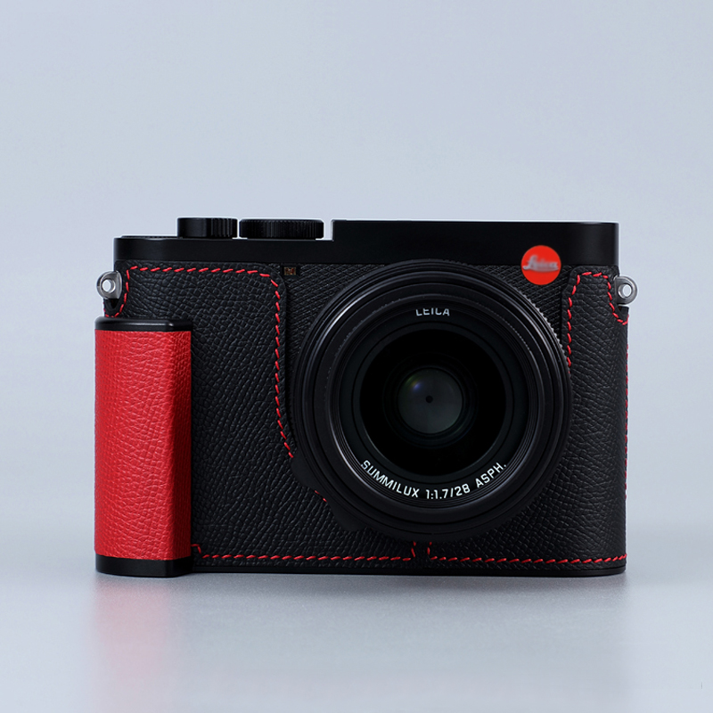 Genuine Leather Camera Bag Case Grip Protect Cover Belt Neck Strap For Leica Q3 - Picture 27 of 45