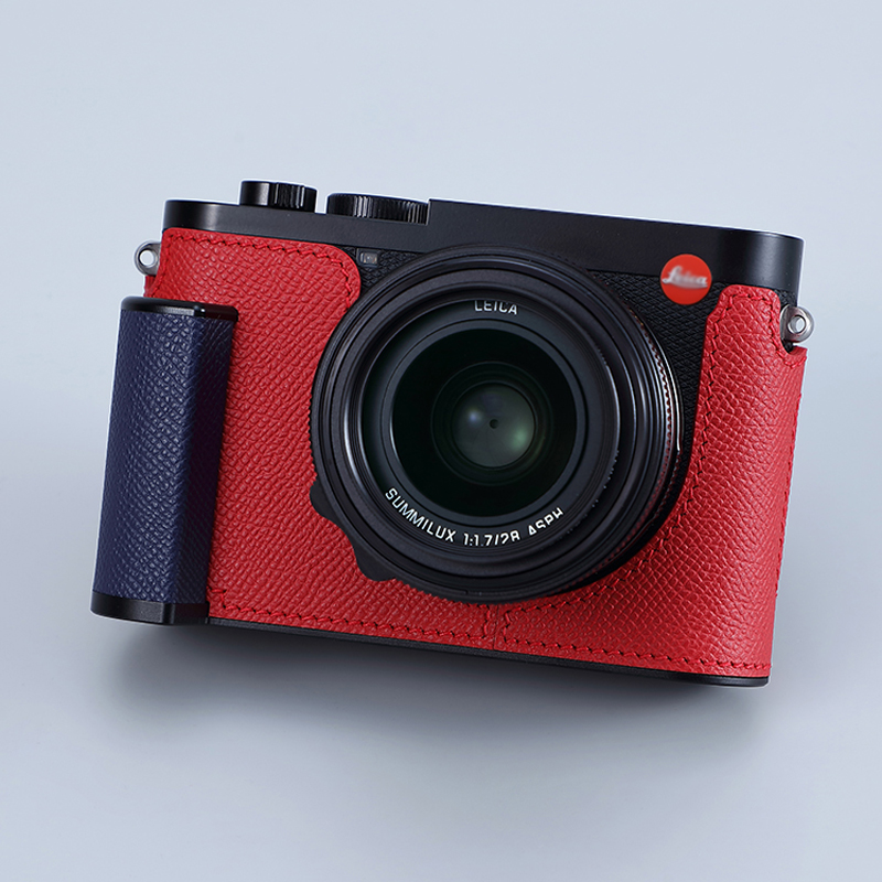 Genuine Leather Camera Bag Case Grip Protect Cover Belt Neck Strap For Leica Q3 - Picture 30 of 45