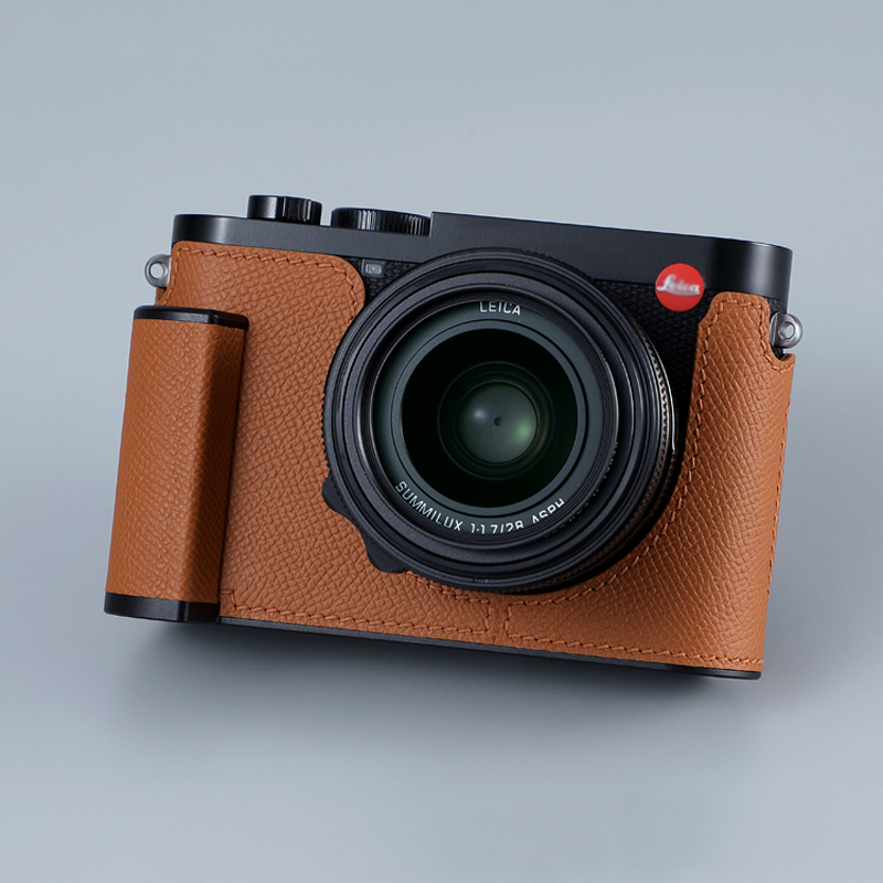 Genuine Leather Camera Bag Case Grip Protect Cover Belt Neck Strap For Leica Q3 - Picture 31 of 45