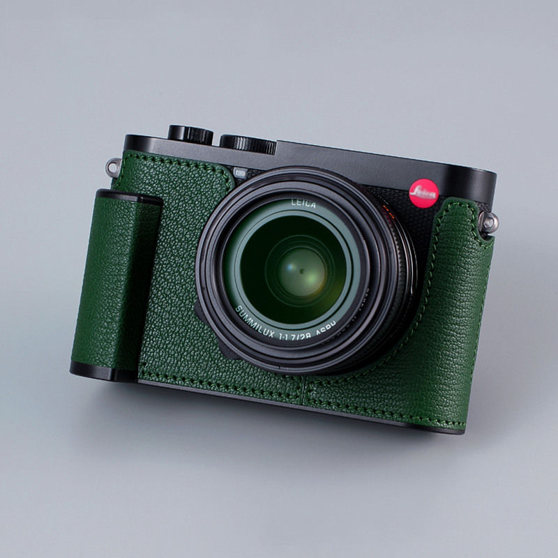 Genuine Leather Camera Bag Case Grip Protect Cover Belt Neck Strap For Leica Q3 - Picture 32 of 45