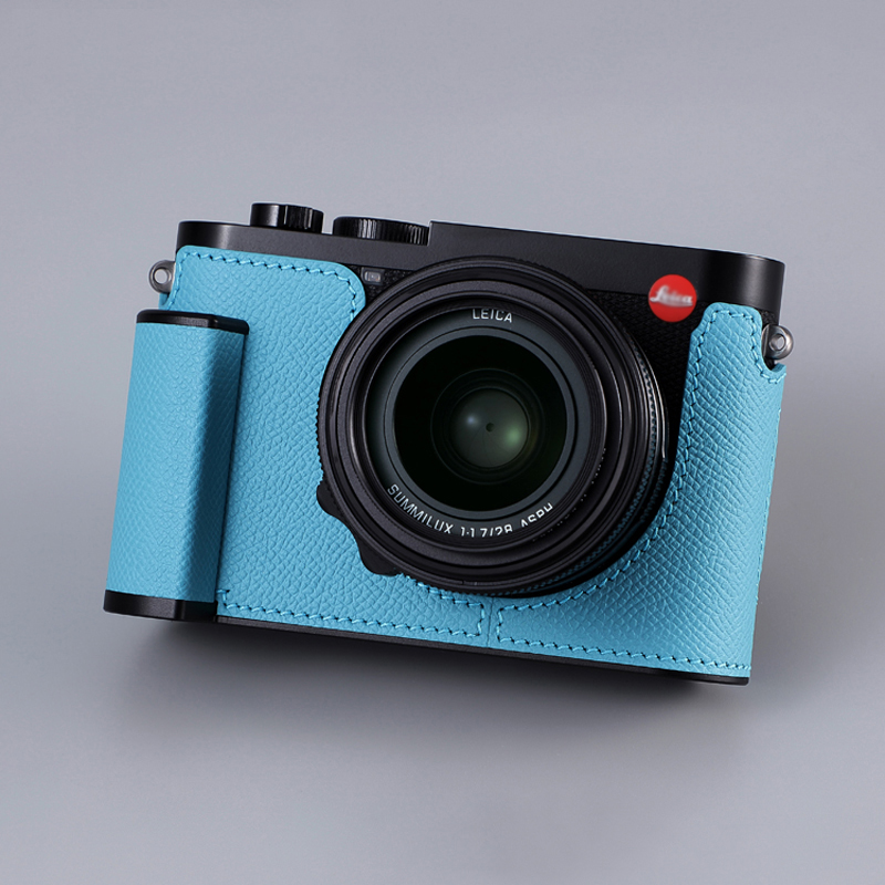 Genuine Leather Camera Bag Case Grip Protect Cover Belt Neck Strap For Leica Q3 - Picture 33 of 45
