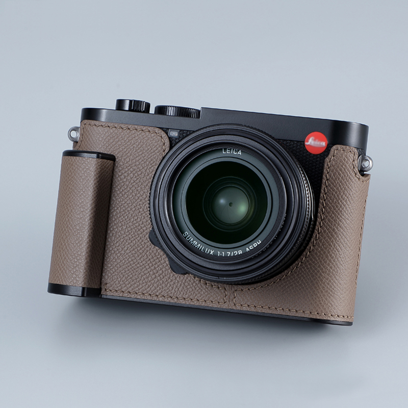 Genuine Leather Camera Bag Case Grip Protect Cover Belt Neck Strap For Leica Q3 - Picture 34 of 45