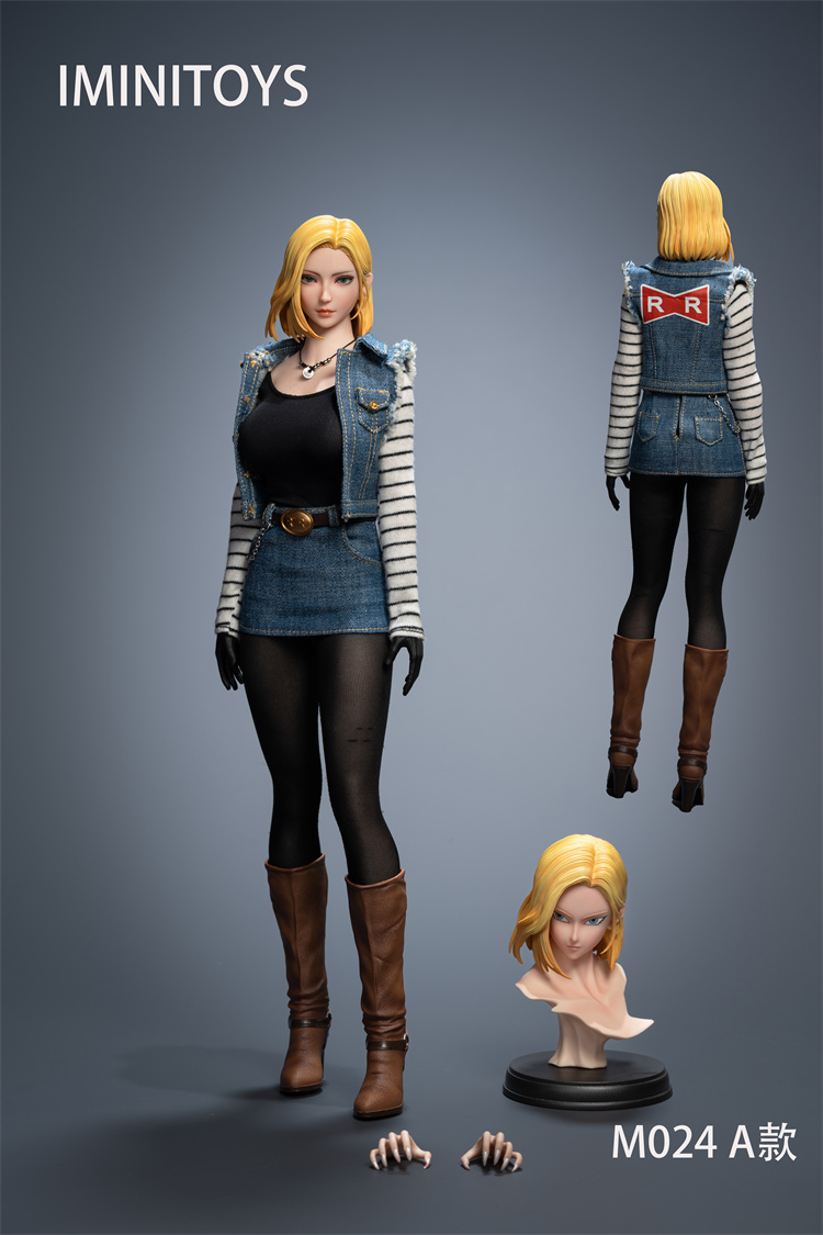 Iminitoys 1/6 Scale M024 Female Action Figure Head Sculpt Clothing Accessory Set - Bild 12 von 13