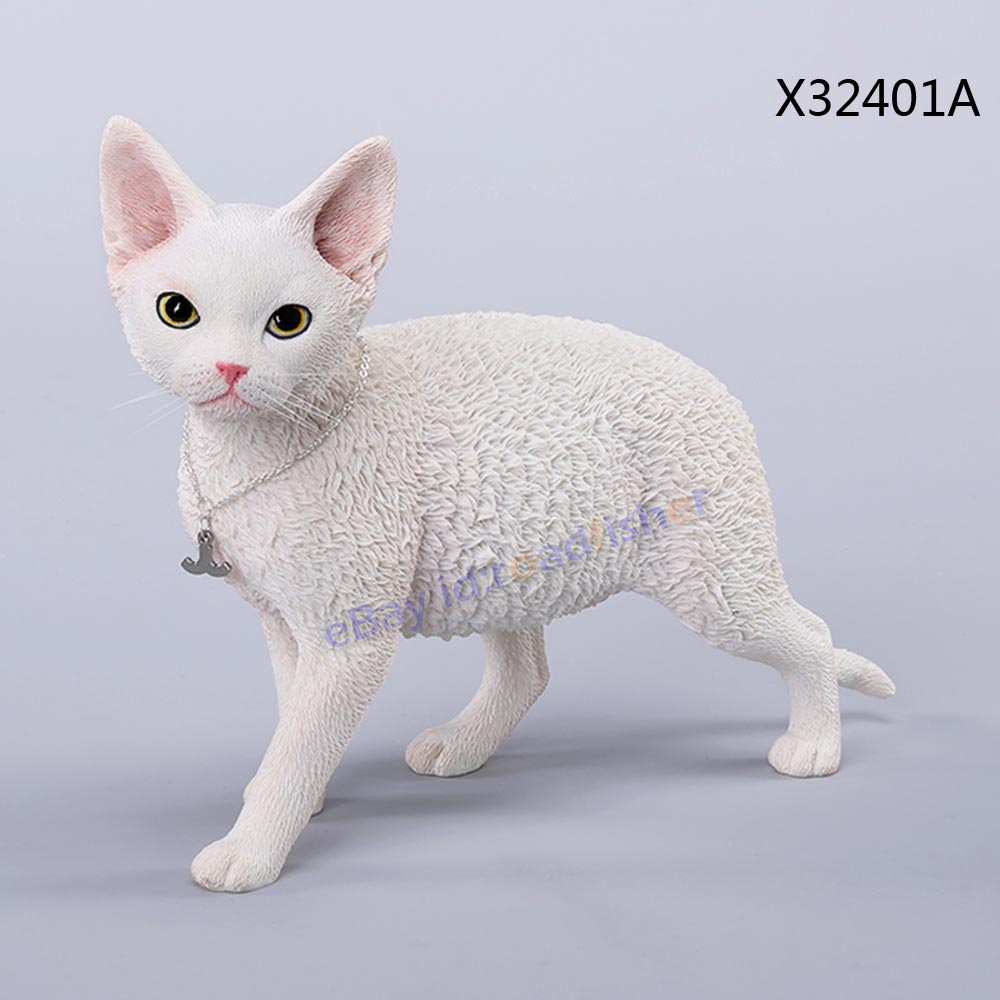 JXK 1/3 Devon Rex Gato 3.0 Estatuilla Modelo Animal Figura Colección Decoración Juguetes - Imagen 20 de 22