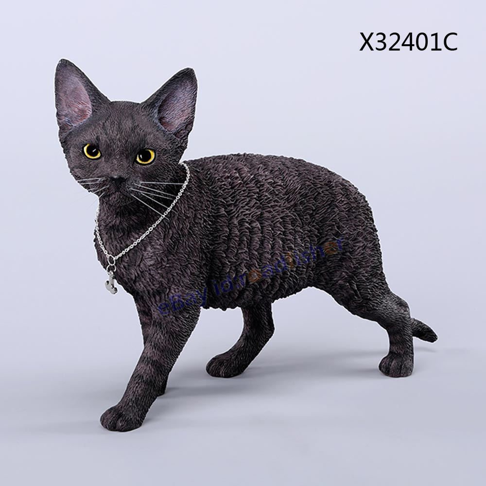JXK 1/3 Devon Rex Gato 3.0 Estatuilla Modelo Animal Figura Colección Decoración Juguetes - Imagen 22 de 22