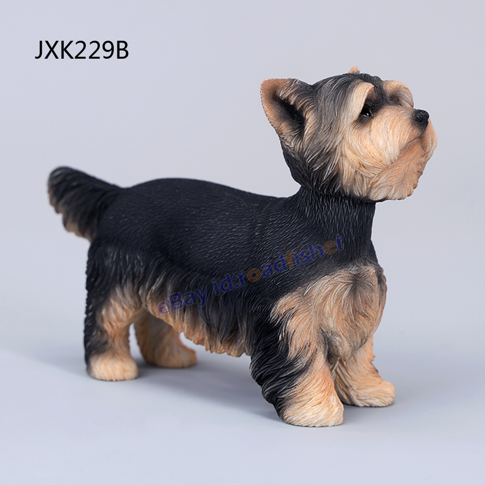 JXK 1/6 Yorkshire Terrier Figurine Model Dog Animal Figure Collection Decor Toys - Picture 9 of 9