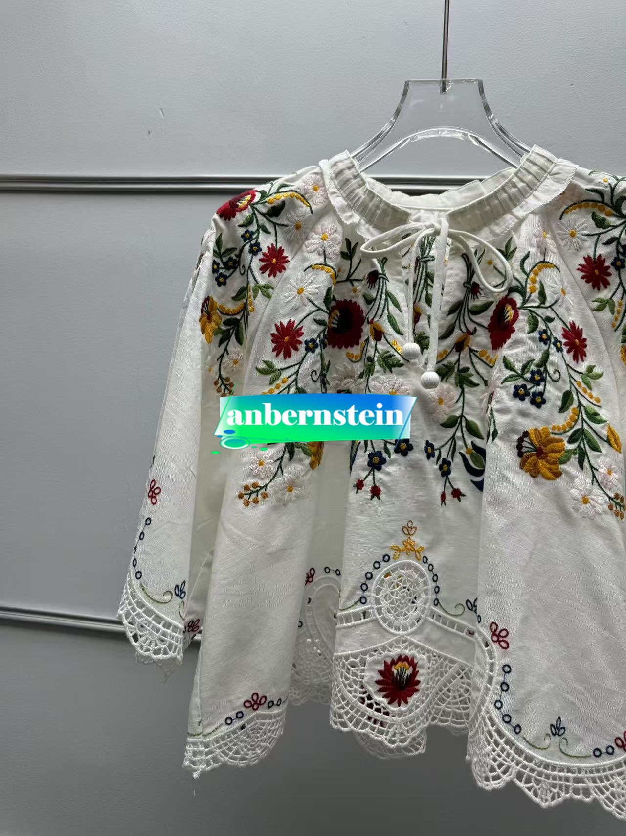 Sea Nueva York Otoño Francés Nueva Retro Flor Bordado Encaje Camisa Suelta + Falda - Imagen 23 de 42