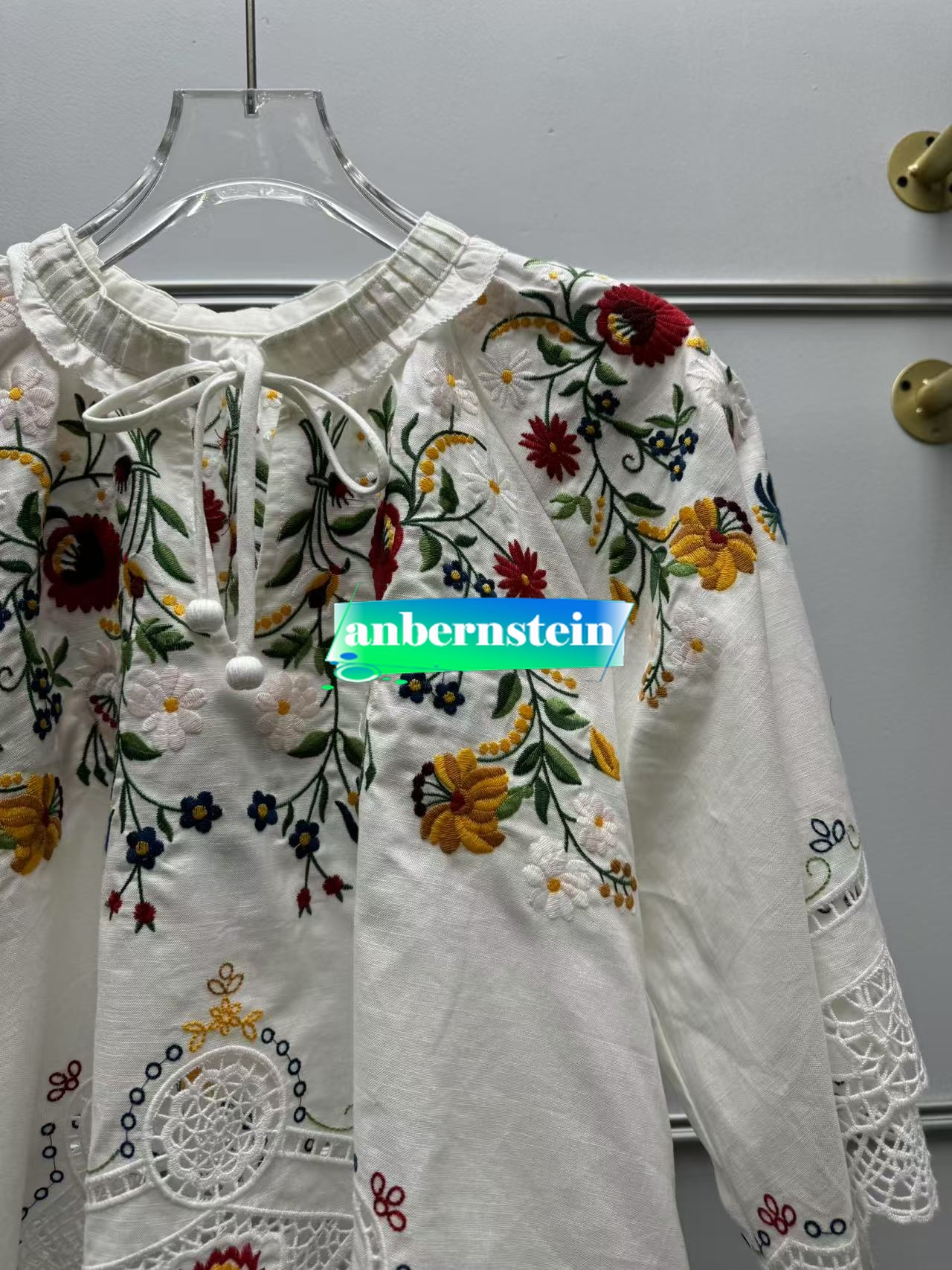 Sea Nueva York Otoño Francés Nueva Retro Flor Bordado Encaje Camisa Suelta + Falda - Imagen 24 de 42