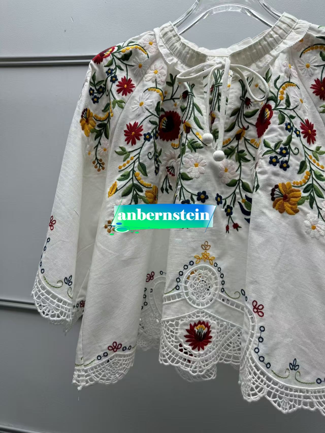 Sea Nueva York Otoño Francés Nueva Retro Flor Bordado Encaje Camisa Suelta + Falda - Imagen 27 de 42