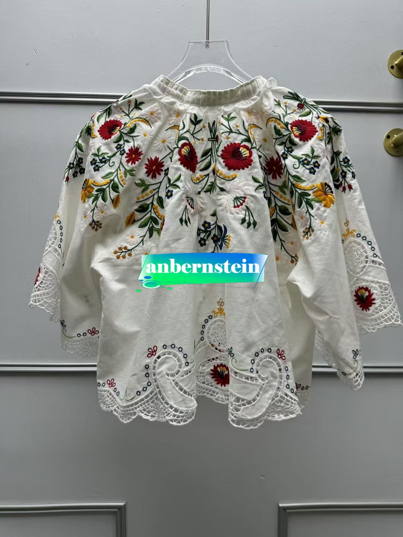 Sea Nueva York Otoño Francés Nueva Retro Flor Bordado Encaje Camisa Suelta + Falda - Imagen 22 de 42