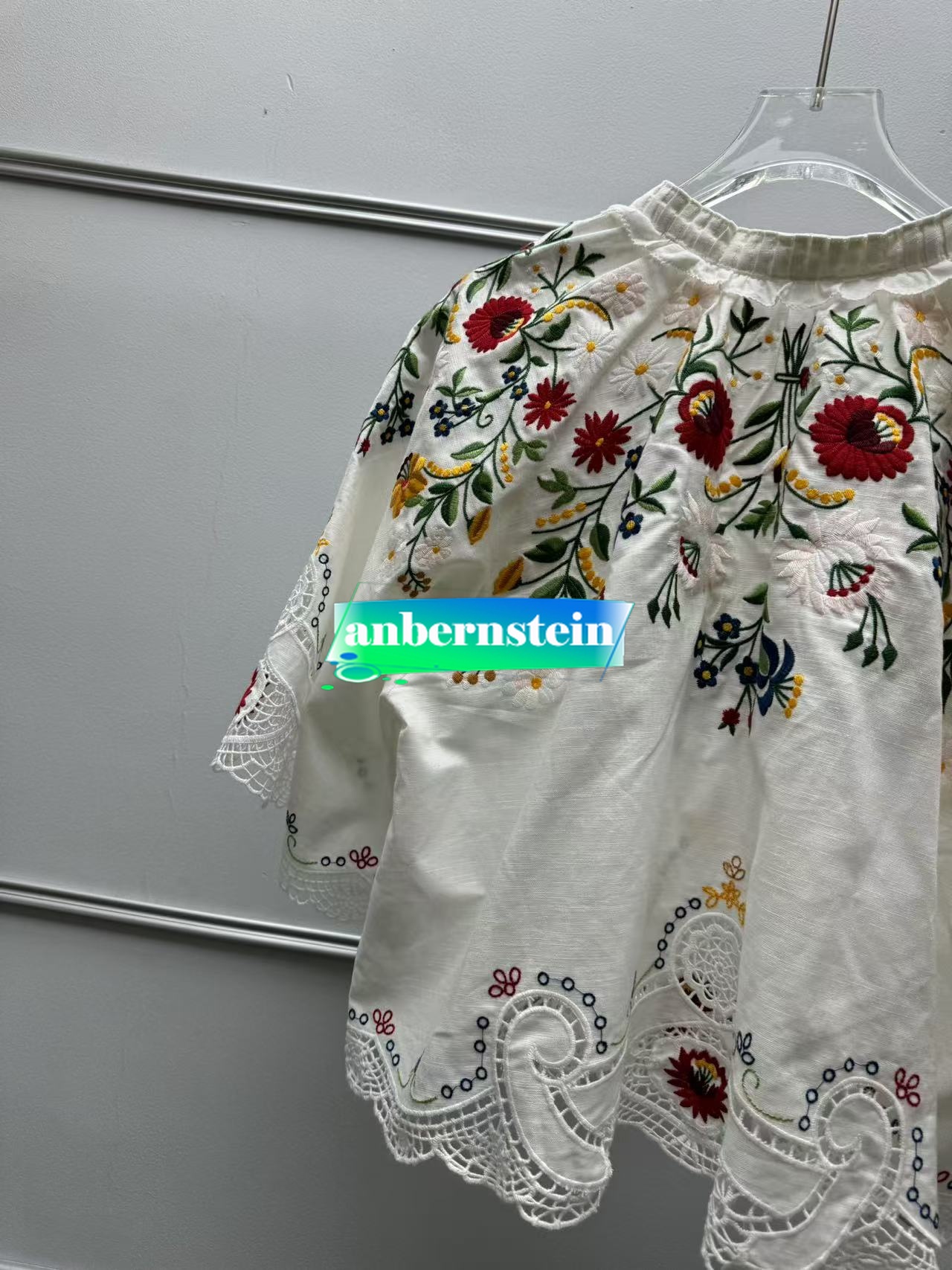 Sea Nueva York Otoño Francés Nueva Retro Flor Bordado Encaje Camisa Suelta + Falda - Imagen 30 de 42