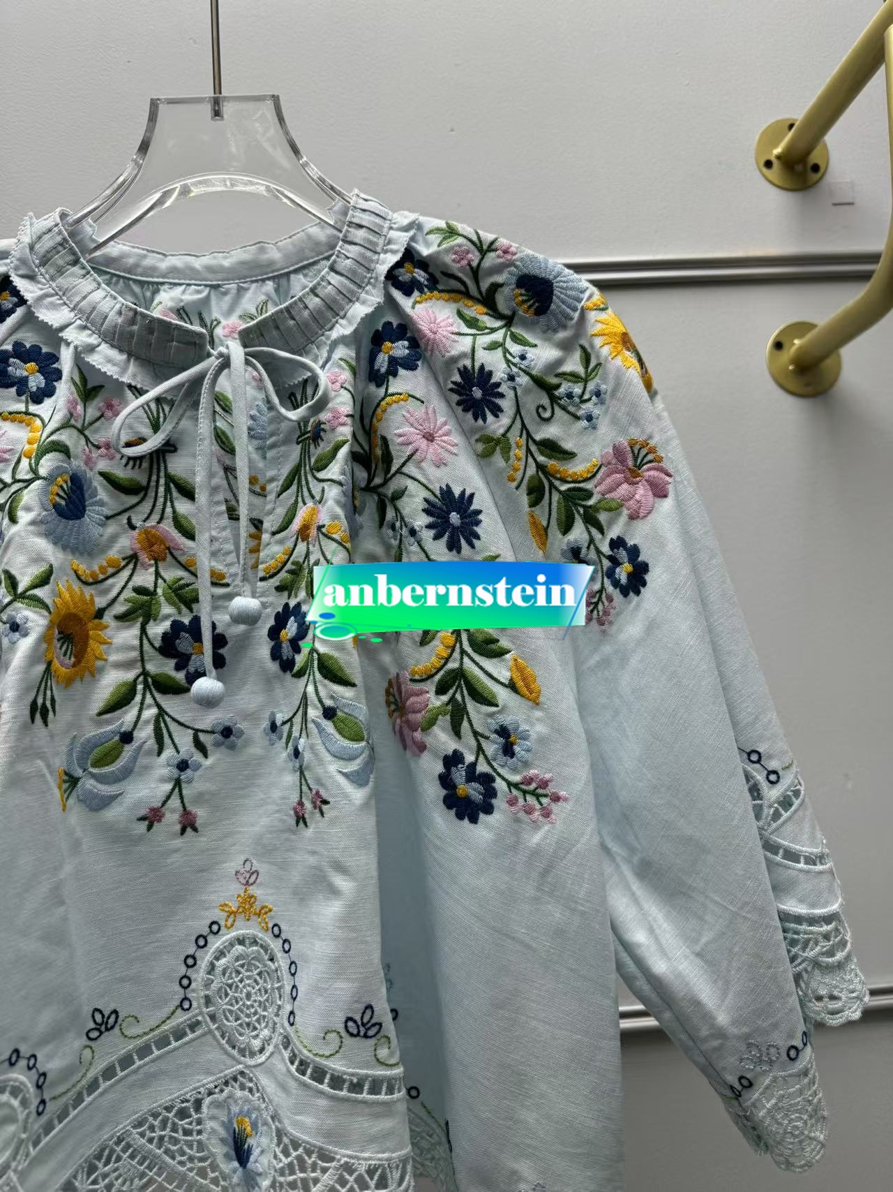 Sea Nueva York Otoño Francés Nueva Retro Flor Bordado Encaje Camisa Suelta + Falda - Imagen 39 de 42