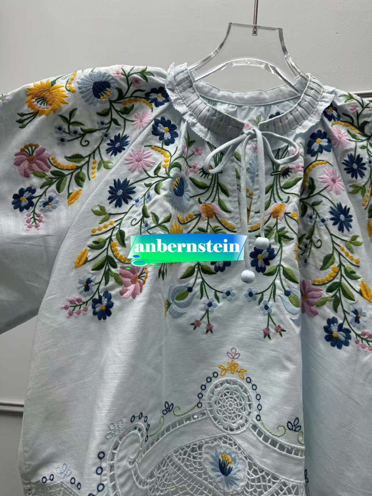 Sea Nueva York Otoño Francés Nueva Retro Flor Bordado Encaje Camisa Suelta + Falda - Imagen 35 de 42