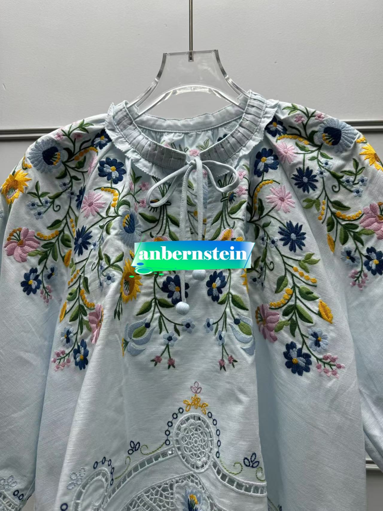 Sea Nueva York Otoño Francés Nueva Retro Flor Bordado Encaje Camisa Suelta + Falda - Imagen 34 de 42