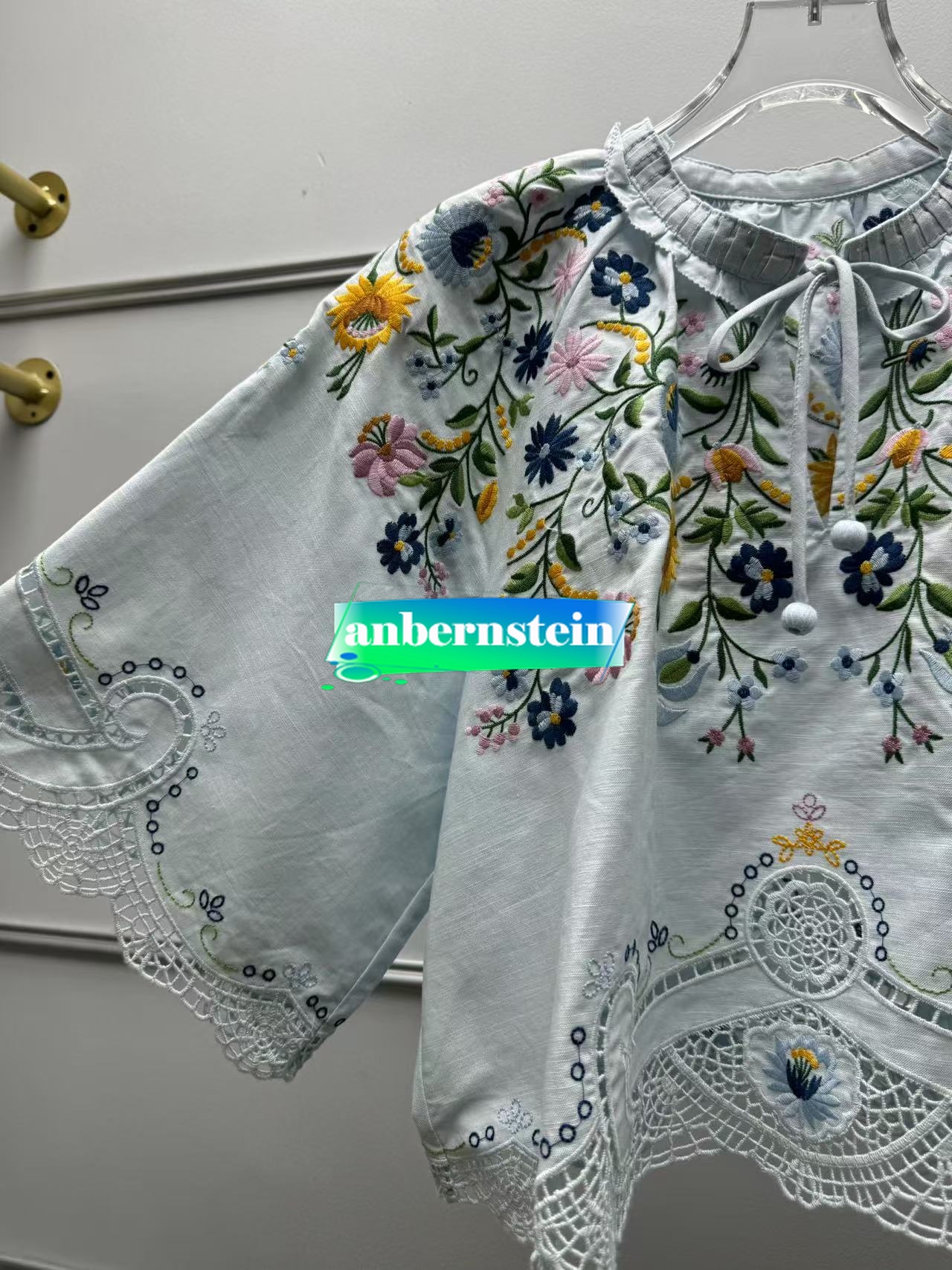 Sea Nueva York Otoño Francés Nueva Retro Flor Bordado Encaje Camisa Suelta + Falda - Imagen 36 de 42