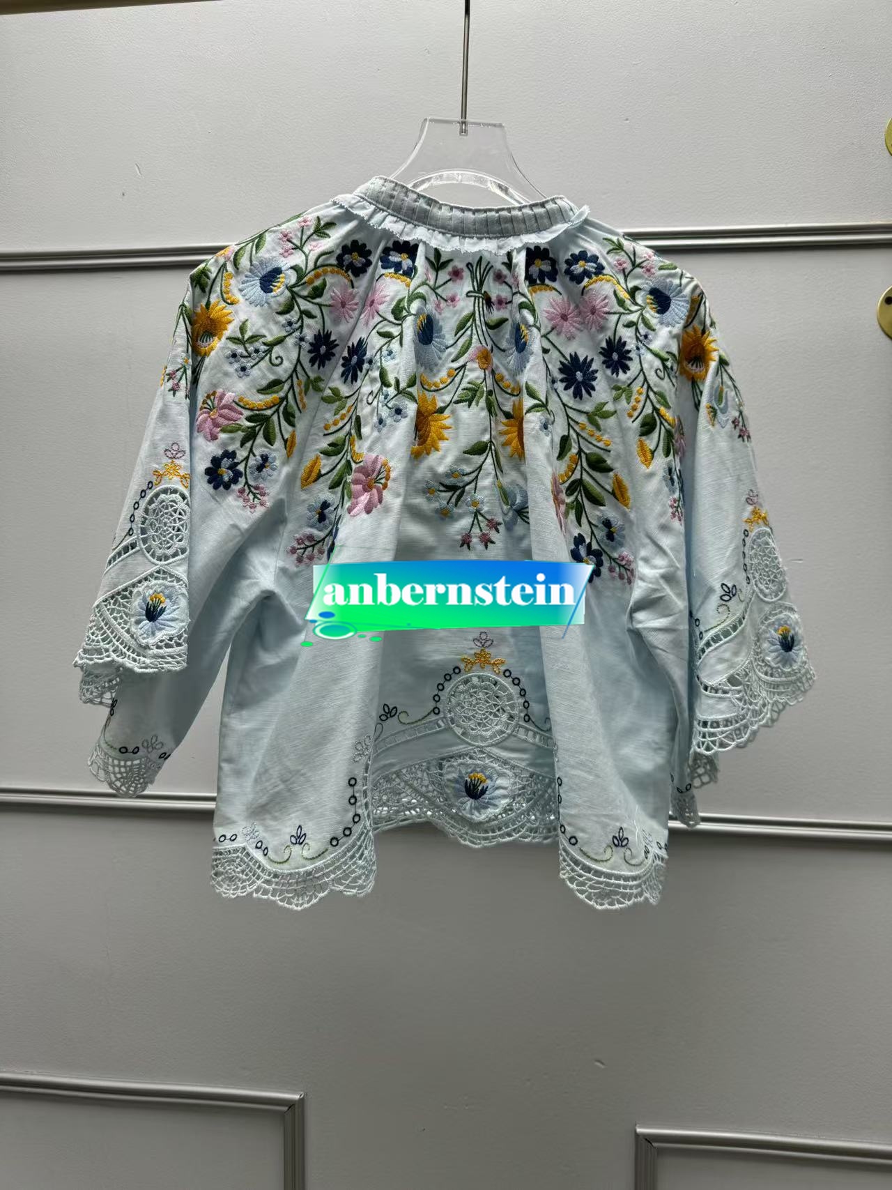 Sea Nueva York Otoño Francés Nueva Retro Flor Bordado Encaje Camisa Suelta + Falda - Imagen 38 de 42