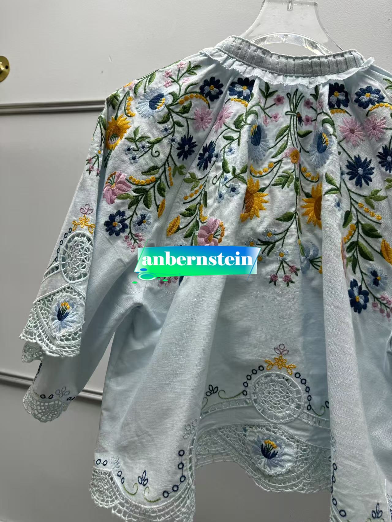 Sea Nueva York Otoño Francés Nueva Retro Flor Bordado Encaje Camisa Suelta + Falda - Imagen 42 de 42