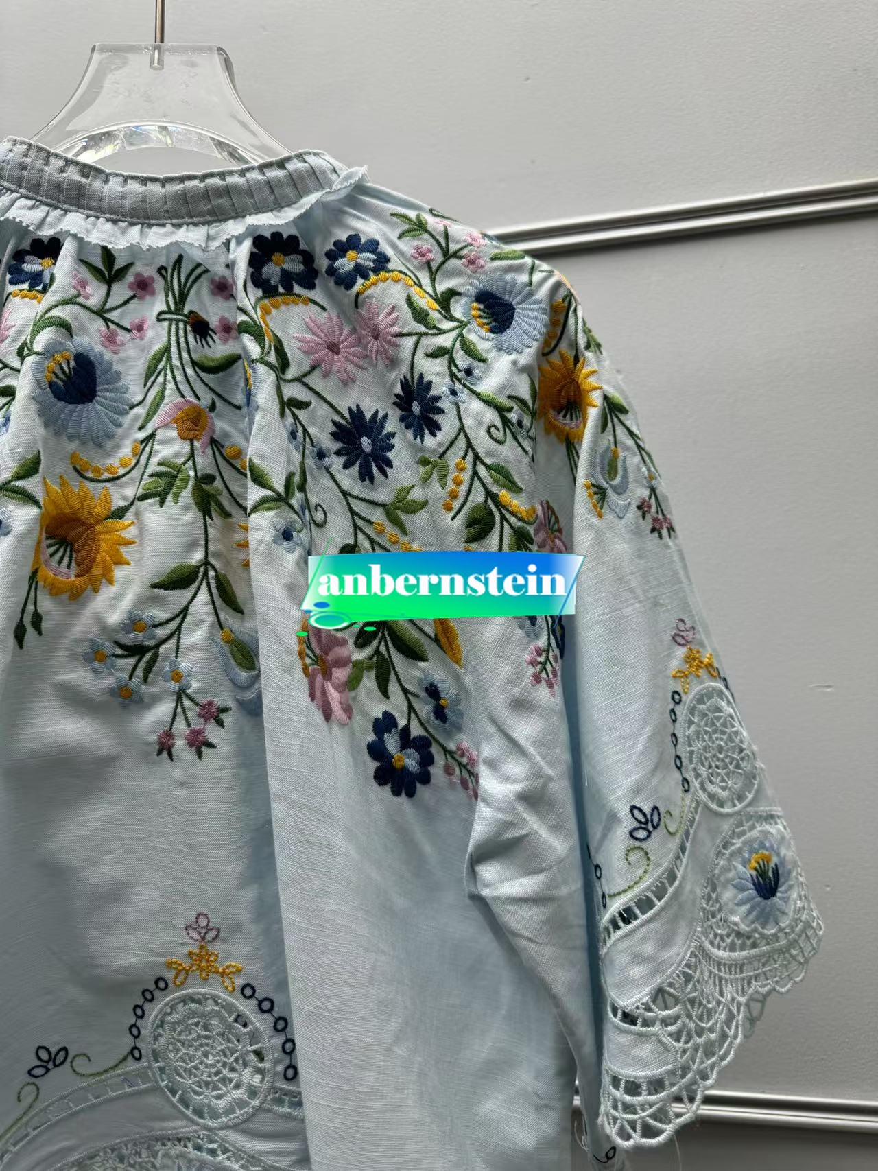 Sea Nueva York Otoño Francés Nueva Retro Flor Bordado Encaje Camisa Suelta + Falda - Imagen 41 de 42