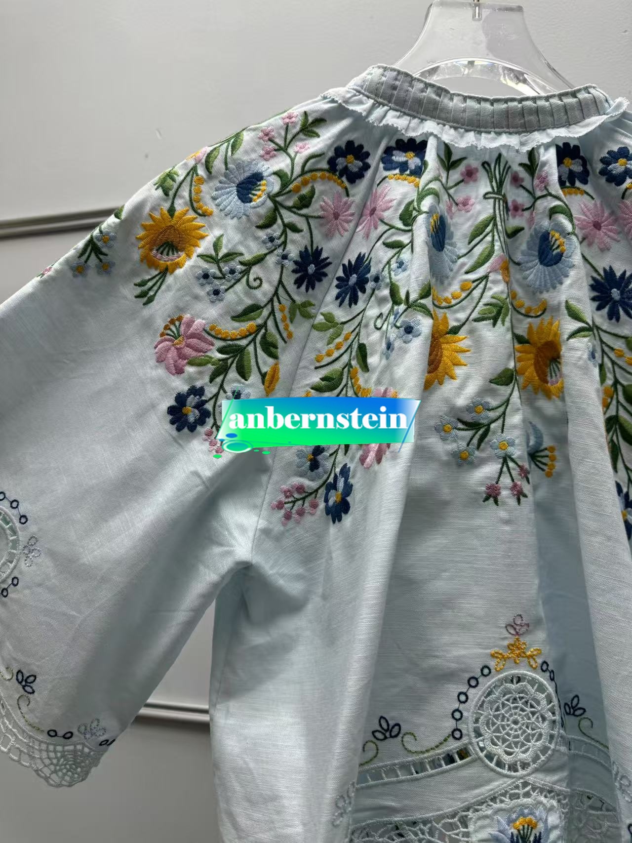 Sea Nueva York Otoño Francés Nueva Retro Flor Bordado Encaje Camisa Suelta + Falda - Imagen 40 de 42