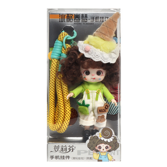 LUOLIFEN BJD bambola ragazza carina borsa telefono ciondolo 13 cm action figure giocattolo nuovo regalo - Foto 20 di 20