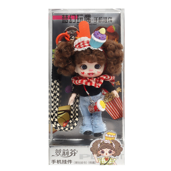 LUOLIFEN BJD bambola ragazza carina borsa telefono ciondolo 13 cm action figure giocattolo nuovo regalo - Foto 16 di 20