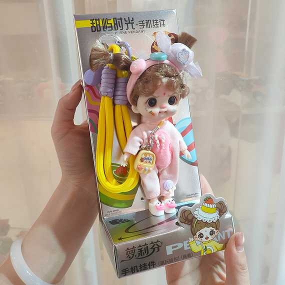 LUOLIFEN BJD bambola ragazza carina borsa telefono ciondolo 13 cm action figure giocattolo nuovo regalo - Foto 11 di 20