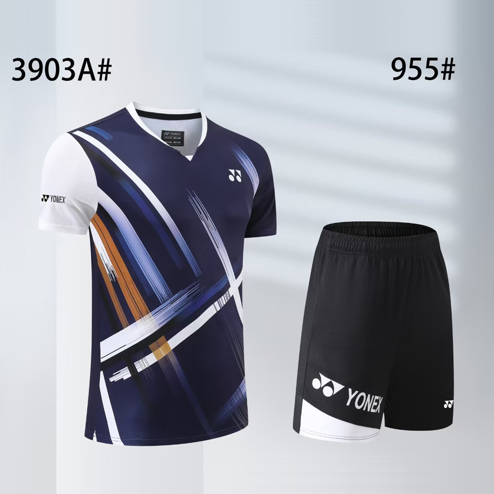 YONEX Men's Table Tennis Badminton T-shirt and Shorts Suit Sports Set 25-08081 - Picture 8 of 8