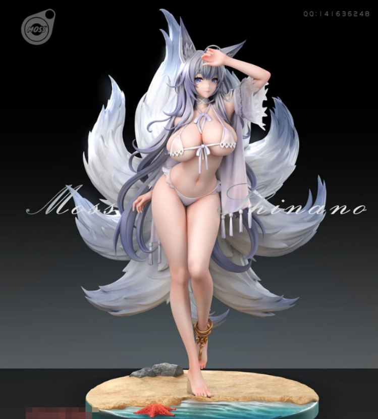 Pre-Sale Moss Studio Azur Lane Shinano 48cm/18.9In 1/4 Painted Figure Gk Statue