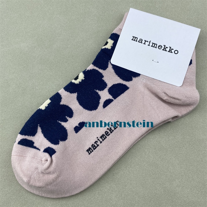 Marimekko Plant Flowers Socks Ladies Retro Art Crew Socks Casual Socks Wholesale - Picture 25 of 60