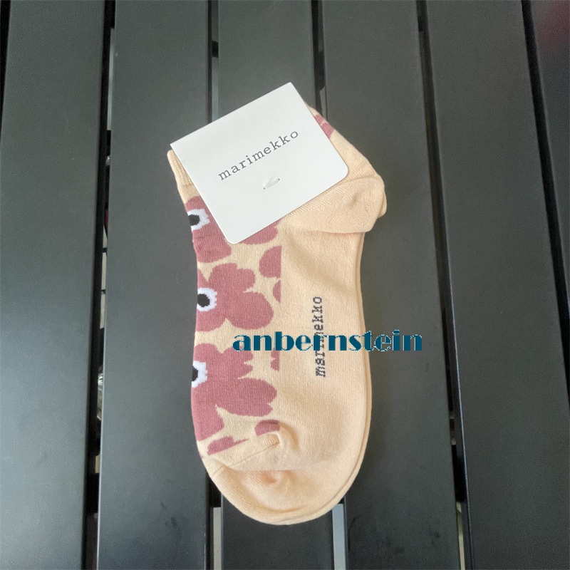 Marimekko Plant Flowers Socks Ladies Retro Art Crew Socks Casual Socks Wholesale - Picture 31 of 60