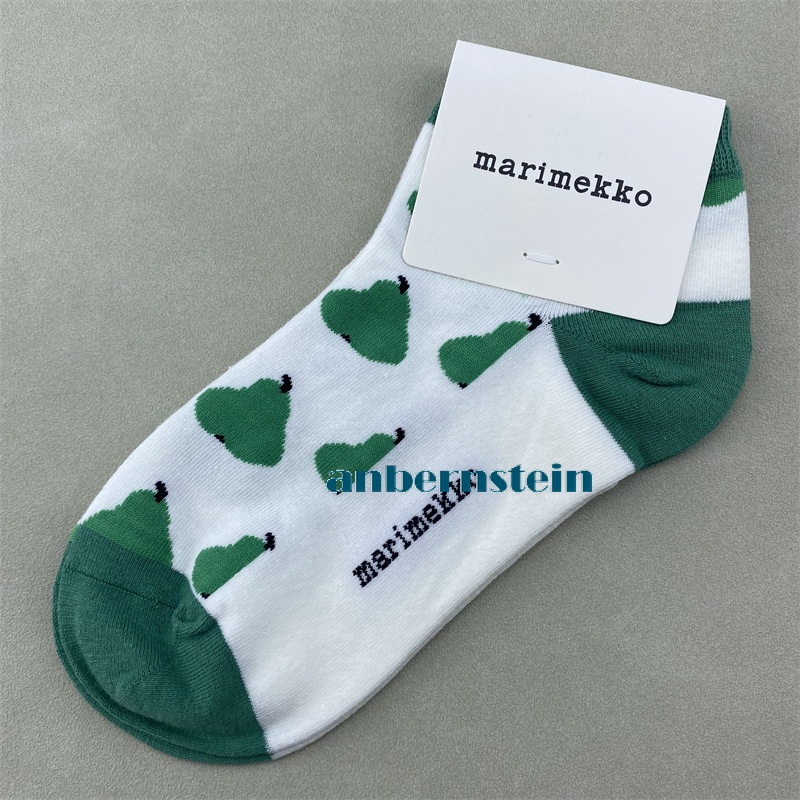 Marimekko Plant Flowers Socks Ladies Retro Art Crew Socks Casual Socks Wholesale - Picture 35 of 60