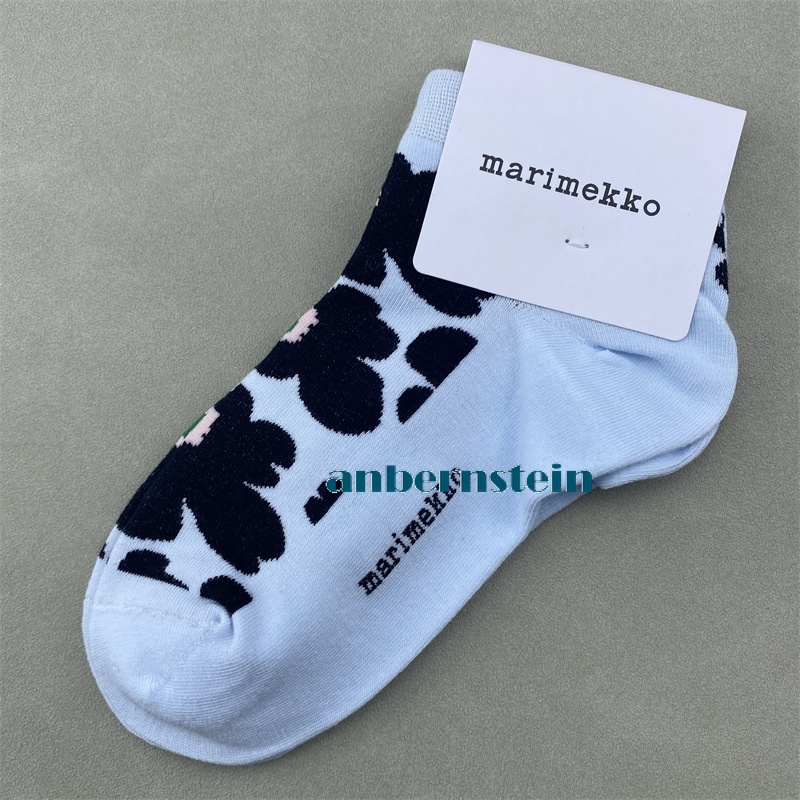 Marimekko Plant Flowers Socks Ladies Retro Art Crew Socks Casual Socks Wholesale - Picture 34 of 60